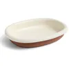 Image de Hay BARRO OVAL DISH Large Off-white