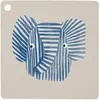 Image de Set De Table En Silicone Gris, Bleu, Blanc