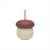 Image de Gourde Enfant En Silicone Rouge