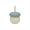 Image de Gourde Enfant En Silicone Beige