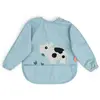 Image de Bavoir    Manches Avec Poche Tiny Farm Bleu Bleu