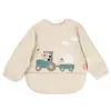 Image de Bavoir à manches avec poche bébé Done by Deer Tiny farm Beige TU 1353779