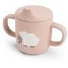 Image de Tasse à bec à 2 anses en silicone bébé Done by Deer Tiny farm Rose 120 ml 1469601