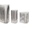 Image de Vases triangulaire Hubsch Interior Elements (x3) Blanc 10x10x11/10x10x20/15x14x28 cm 180907