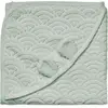 Image de Cape De Bain Ours Vert Sauge (80 X 80 Cm) Vert