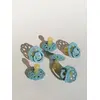 Image de Lot de 2 sucettes-tétines Bohème, taille 2 de 6 à 18 mois bleu ciel + bleu lagon