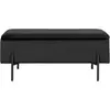 Image de Banc en velours avec rangement House Nordic Watford Noir 95x36,5x46 cm 1409060