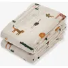 Image de Lot 2 langes imprimés Lewis- beige