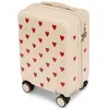 Image de Valise Enfant Mon Amour Ecru, Rouge