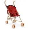 Image de Poussette Pour Poupée Fraise Dot Rouge, Blanc
