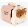 Image de Peluche chat et mallette de voyage marron