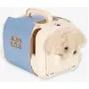 Image de Peluche chien mallette de voyage blanc