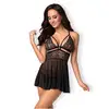 Image de Nuisette Babydoll 838-BAB-1 Noire