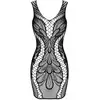 Image de Robe ajourée D608 noir