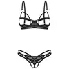Image de Ensemble 2 pièces ouvert Euridia noir XS/S