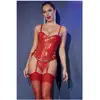 Image de Corset similicuir CR4619 rouge