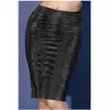 Image de Jupe CR4613 motif serpent noir