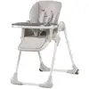 Image de Chaise Haute De Luxe Yummi Bebe Enfant, Réglable, Plateau Amovible Gris