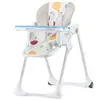 Image de Chaise Haute De Luxe Yummi Bebe Enfant, Réglable, Plateau Amovible Multicolore