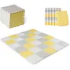 Image de Tapis De Jeu Puzzle Pour Enfants - Mousse Douce Et Antidérapante Jaune