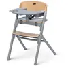 Image de Chaise Haute Évolutive Kinderkraft Livy 3 En 1 Avec Assise Réglable, Repose-pieds Ajustable Et Charge Jusqu'à 110 Kg Gris
