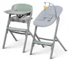 Image de Chaise Haute 4 En 1 Avec Réglage De Hauteur Et Transat Vert