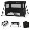 Image de Lit De Camping Pliant Bébé 3 En 1 Avec Fonction Évolutive Black
