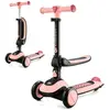Image de Trottinette Enfant Pliante Avec Siege Et Roues Lumineuses Pink