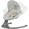 Image de Balançoire Transat Bébé Électrique 2en1 Lumi 2 - Avec Musique Gris Clair