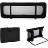Image de Barrière De Lit Guard & Dream Pliable Avec Hauteur Réglable, Filet Aéré Et Sac De Transport Inclus Noir