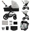 Image de Poussette Multifonctionnelle Moov 2 Xl, Avec Nacelle Et Siège-auto Mink Pro I-size Gris