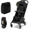 Image de Poussette Cabine Kinderkraft Pilot 2 Avec Pliage À Une Main, Position Allongée, Harnais Magnétique Et Upf50+ Noir