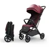 Image de Poussette Compacte Pliage Automatique Avec Suspension, Capote Imperméable, Légère Bordeaux