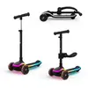 Image de Trottinette 2 En 1 Avec Siège Raket Up Évolutive, Pliable, Guidon Réglable, Roues Led Lumineuses Black