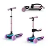 Image de Trottinette 2 En 1 Avec Siège Raket Up Évolutive, Pliable, Guidon Réglable, Roues Led Lumineuses Pink