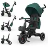 Image de Tricycle Évolutif 6-en-1 Spinstep 2 Plus Avec Siège Pivotant 360° Et Dossier Réglable Vert