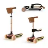 Image de Trottinette 2 En 1 Avec Siège Raket Up Évolutive, Pliable, Guidon Réglable, Roues Led Lumineuses Beige