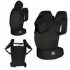 Image de Porte-bébé Carrybee Ergonomique 3 Mois À 20 Kg, Léger, Portage Physiologique, Capuche Sieste, Sortie Gris Noir