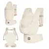 Image de Porte-bébé Elara Ergonomique Lin Et Coton 3 Mois À 20 Kg, Position M, Panneau Réglable, Capuche Amovible Beige Beige