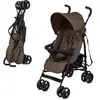 Image de Poussette Légère De Voyage Pliable Avec Dossier Réglable Marron