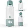 Image de Chauffe-biberon Nomade 2-en-1 Gaja, Thermos 500 Ml, Chauffe Rapide 120 S, Maintien Au Chaud 20 H, Batterie Rechargeable Usb Vert