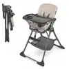 Image de Kinderkraft Highchair Foldee - Chaise De Salle À Manger Pliable Beige