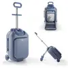 Image de Valise 2 En 1 Kinderkraft Cabby Enfant Cabine 20l Avec Siège Confortable 4 Roues Blocage Poignée Réglable Blue