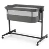 Image de Lit Bébé Nestee Up 2 2 En 1 Avec Inclinaison Du Matelas, Maille Aérée Et Cadre En Acier Gris