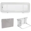Image de Barrière De Lit Guard & Dream Pliable Avec Hauteur Réglable, Filet Aéré Et Sac De Transport Inclus Beige