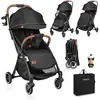 Image de Poussette Canne Compacte Julie One Légère Et Pliable Jusqu'à 22 Kg Avec Accessoires Black