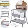 Image de Lit Cododo Berceau 3en1 Luna Réglable En Hauteur Et Inclinaison Avec Matelas Grey Concrete