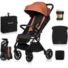 Image de Poussette Canne Compacte Cloe Légère Et Pliable Jusqu'à 22 Kg Brown Rust