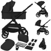 Image de Poussette 2en1 Layla Jusqu'à 22 Kg Avec Nacelle Et Accessoires Black Onyx