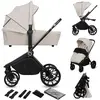 Image de Poussette Combinée 2en1 Mika Plus Avec Nacelle Et Accessoires Beige Sand